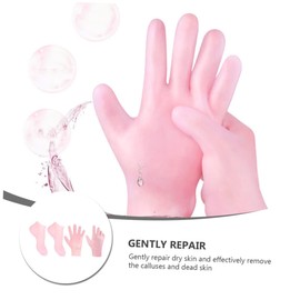 NOLITOY Foot Care Socks Gloves Gloves for Dry Skin Callus Remover Socks Soft and Comfortable Pink