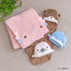 Ribuhaito 17813-32 Hair Cap, Animal Beetle Towel, Otter, Total Length: