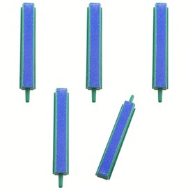 MDXing 5PCS Aquarium Bubble Bar Aerator Strip Waterfall Style Bubble Stone with Plastic Base Square Oxygen Diffuser Single Ended 10cm for Small Fish Tanks and Aquariums