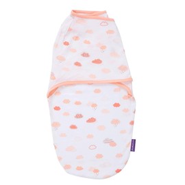 Clevamama Swaddle for Sleeping Made of 100% Cotton - Baby Sleeping Bag (0-3 Months)