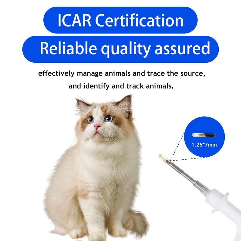 JINSHIGAO Animal Microchip 134.2KHz FDX-B 20 Pack ISO11784 ISO11785 ICAR
