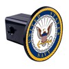 Navy (Round) Plastic Plastic ABS Trailer Hitch Cover Car-Truck-SUV 2"