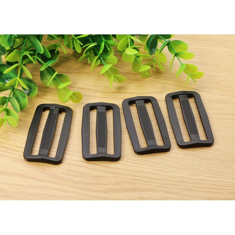 Shapenty Plastic Tri-glide Slides Button Fasteners Adjustable Webbing Triglides Slider