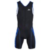 Aropec Men's Triathlon Panther Lycra Suit - Black/Blue/White, Small