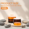 OVBOVA Pack of 6 Glass Jars, 30 ml, Cream Jars