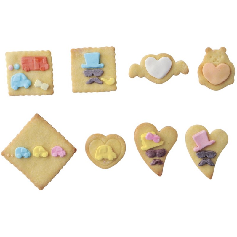 貝印 kai × COOKPAD クッキー デコレーション 型 ( おとこのこ 3枚入)