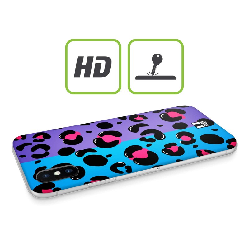 Head Case Designs Leopardmuster Nail Art Soft Gel Handyhülle Hülle