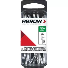 Arrow (6-20ct)-Arrow 1/8 In. x 1/4 In. Permanent Aluminum Rivet Model: RMA1/8