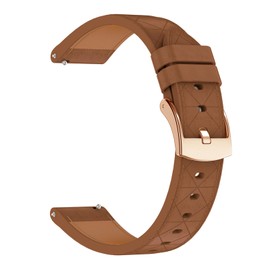 [SQHYWJ] Genuine Leather Watch Band 18mm 20mm Sweatproof Quick Release No Tools Required Perfect for Women Watch and Smart Watch, 18 mm