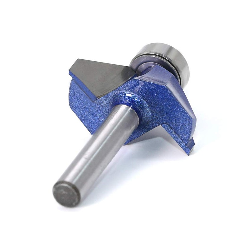 Gasea 4pcs 1/4" Shank 45 Degree Chamfer Router Bits Bevel