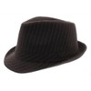 Milani Classic Brown Pinstripe Fedora