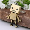 New Bronze Vintage Retro Key Ring Gift Cute Robot Metal