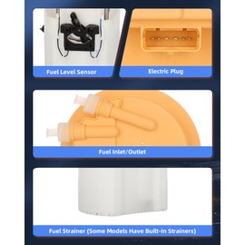 ECCPP Fuel Pump Replacement FG2182 Compatible with Volvo S60 V60 2015-2018 S60 Cross Country/V60 Cross Country 2017-2018 2.0L