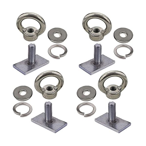 4 Pack Heavy Duty Eye Bolt, Stainless Steel - M8