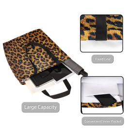 Animal Leopard Texture Canvas Tote Bag for Women Heavy Duty Canvas Bag Beach Bags Reusable Grocery Shopping Bags Tote Bag Gym Shoulder Bag with Inner Pocket