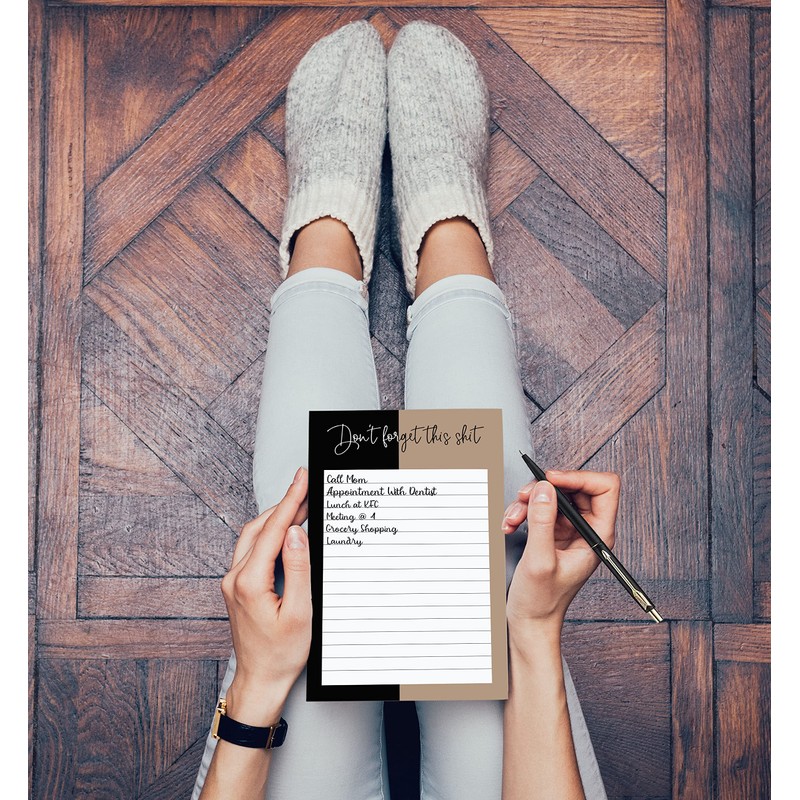 Inkdotpot Daily Planner List Pad Notepads Memo Pad, Undated To-Do
