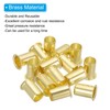 PATIKIL Brass Compression Insert, 15 Pcs 12mm OD x 9mm