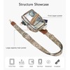 TINYAT Small Clear Sling Bag Stadium Approved Transparent Chest Bag