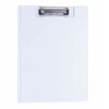 eBuyGB A4 Durable PVC Clipboard with Folding Cover - White