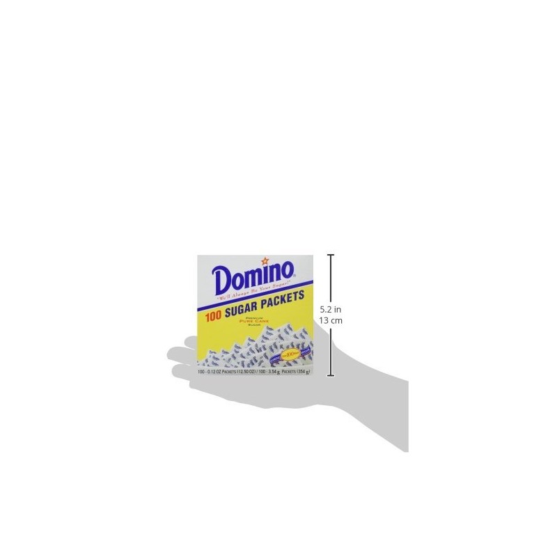 DOMINO SUGAR PACKETS - 100/ 3.54g (Pack of 3)