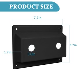 Black Duo Faucet Mount KIT Faucet Bezel Stand Off Faucet Cover