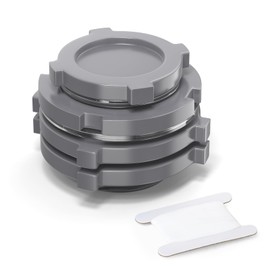 ERGAOBOY 1Pcs 3" BSP PVC Bulkhead Fitting, Black Water Tank Connector Adapter Fitting with Plugs & Gasket for Rain Barrels, Aquariums, Ponds