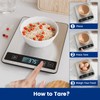 Digital Kitchen Scale Electronic Tare Function 1g/0.1oz Easy Clean