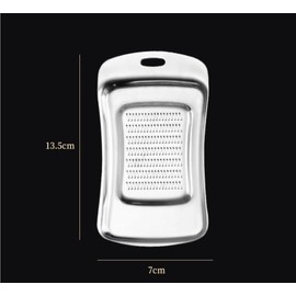 Stainless Steel Garlic Ginger Fruits Root Vegetable Grater Grinder Spoon for Kitchen (13.5 * 7)