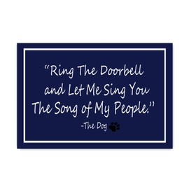Ring The Doorbell and Let Me Sing You The Song of My People Doormat Non Slip Door Mats Thin Home Carpets for Front Door Kitchen Bedroom Garden, 23.6" x 15.7"