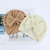 Cinaci 4 Pieces Soft Stretchy Turban Hats with Bow Nursery