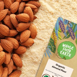 Wholefood Earth Organic Ground Almonds – 100g | Raw | GMO Free | Vegan | High Fibre | Source of Protein | Certified Organic