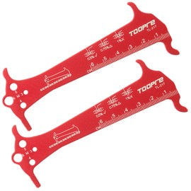 Shuaigetoao 2 Pcs Bicycles Chain Checker Tool Bicycle Chain Wear Indicators Tool Bicycles Chain Repair Tool Measuring Ruler Cycling Chain Gauge Measurement Ruler for Bikes