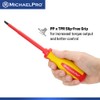 MichaelPro 6.5 x 150mm Slotted Head Insulated Electricians Screwdriver, Professional