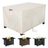 Youlvy Fire Pit Cover Rectangular 54 Inch - Waterproof Outdoor