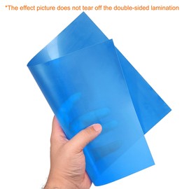 sourcing map Pack of 4 Colour Films Gel Coloured Film Heat Resistant Transparent Colours for LED Light Headlight Photo Studio Flash Party Decorate DIY Blue