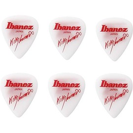 IBANEZ Kiko Loureiro Signature Picks 1.2 mm Polyacetal Pack of 6 White (B1000KL-WH)