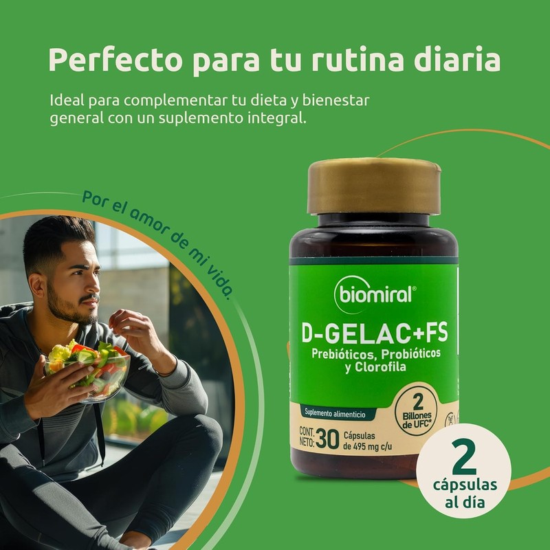 Daily Synbiotic Digest Complex - 2 Billion CFU Probiotics Lactobacilli,