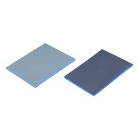 sourcing map Sanding Sponge Block Set, 800-1000 Grit 137mm x 111mm x 5mm, 1200-1500 Grit 136mm x 113mm x 4mm