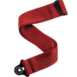 D'Addario Accessories Auto Lock Guitar Strap - Blood Red (50BAL11)