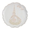 Mud Pie Church Blessing Platter, 12 1/2" dia, WHITE