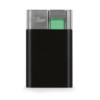 Zino ZM Jetflame Cigar Lighter, Black & Brushed Chrome, 51002979,