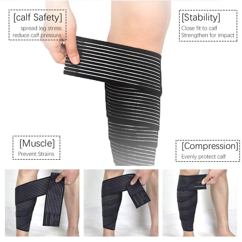 Ideal Swan Compression Bandage, 6 Pieces Elastic Wrap Knee Support