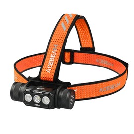 ACEBEAM H50 2.0 High Performance Headlamp 2000 Lumens Spotlight/170° Wide Range Floodlight/Dual Beam, Hard Hat Light Led Headlight Head Lamp for Camping, Hiking, Caving Rescuing