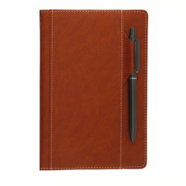 Premium Notebook with Pen and Pen Holder Clip, Card Pockets, 240 Sheets, College Ruled, 80GSM, Suitable for Work, Study, Diary and Other Scenarios, Suitable for Both Men and Women