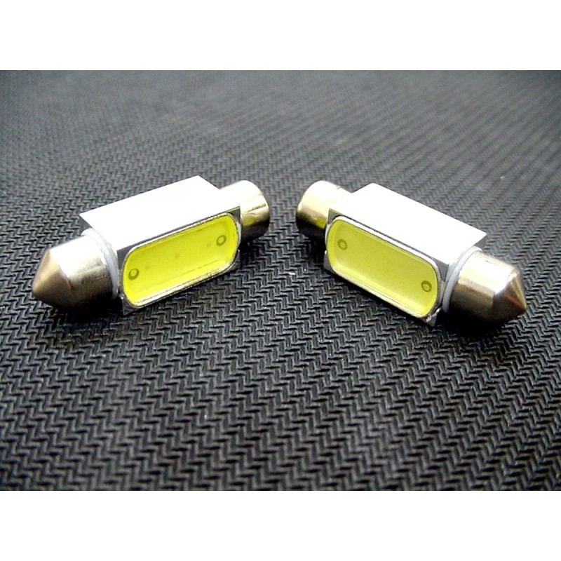 Lumiglow 36mm Cool White Interior Courtesy Dome Light Bulbs LEDs
