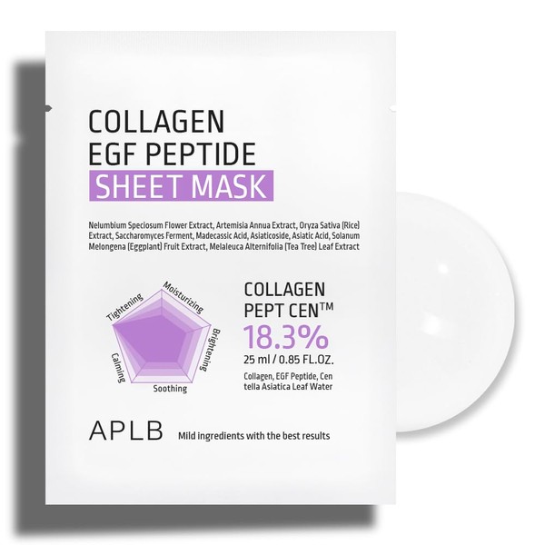 APLB Collagen EGF Peptide Sheet Mask 10pcs | COLLAGEN PEPT