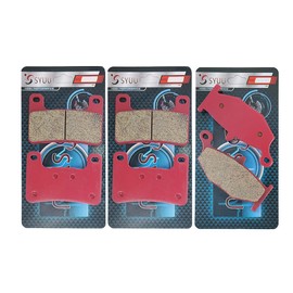 S SYUU Motorcycle Front Rear Ceramic Brake Pads Compatible with Suzuki GSXR 600 GSXR 750 2006-2010 GSXR 1000 GSX 1300 R Hayabusa FA379F FA419R