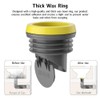 2PCS Toilet Flanges Wax Rings with Prevent Backflow Valve -