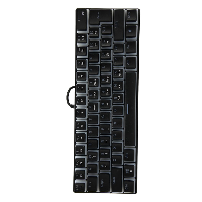 Mechanical Keyboard 61 Key RGB Lighting Blue Switch Ergonomic 60%