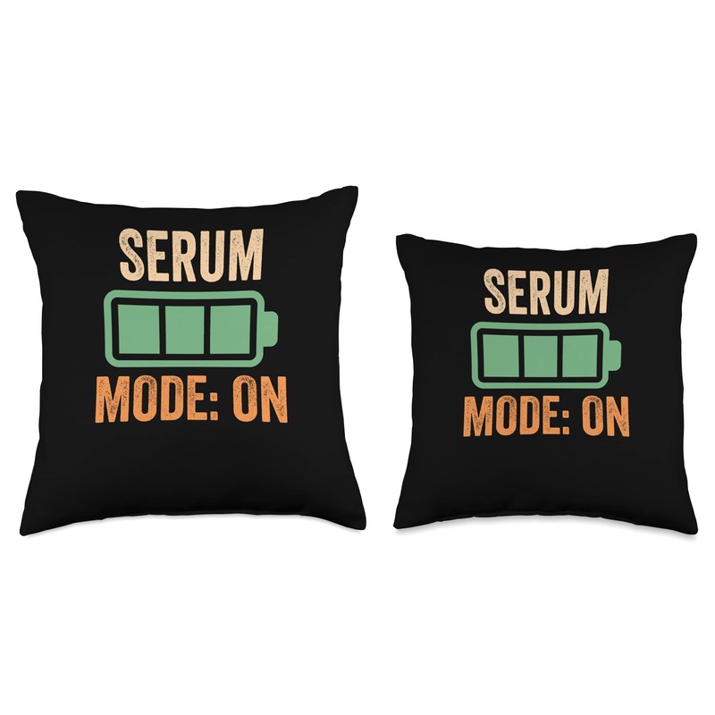 Serum Is My Happiness Serum Mode On, Crypto Throw Pillow,